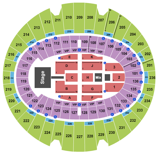 The Kia Forum Journey & Def Leppard Seating Chart
