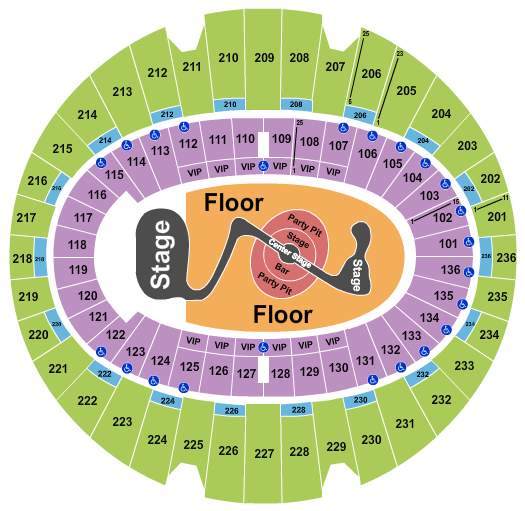 The Kia Forum Justin Timberlake Seating Chart