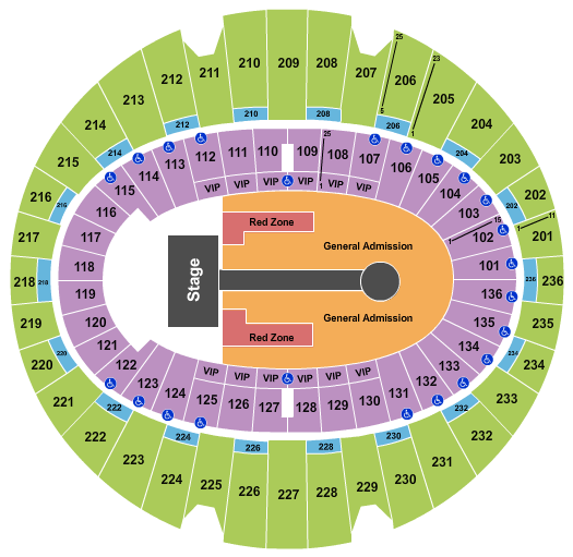 The Kia Forum U2 2018 Seating Chart