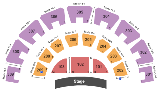 The Forum - PA Seating Chart