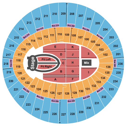 Harry Styles Seating Chart