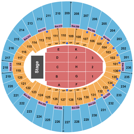 The Kia Forum Bon Jovi Seating Chart