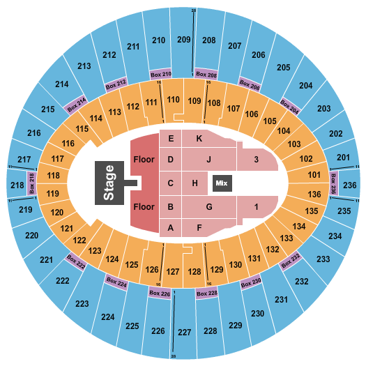 The Kia Forum Cage the Elephant Seating Chart