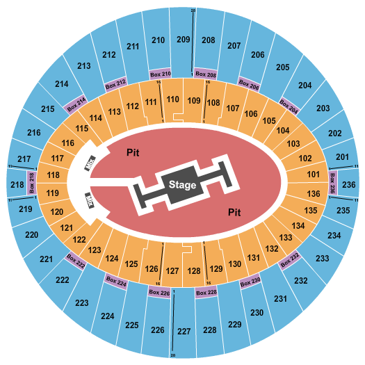 seating chart for The Kia Forum - Harry Styles-2 - eventticketscenter.com