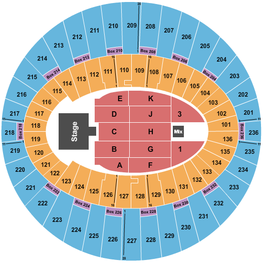 The Forum - Los Angeles seating chart event tickets center