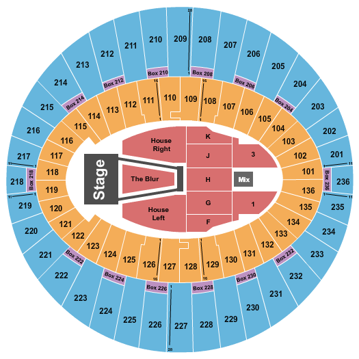 The Kia Forum Lany Seating Chart