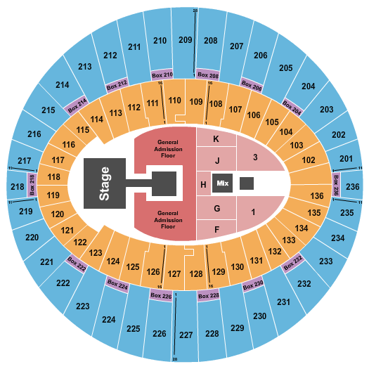 seating chart for The Kia Forum - Lizzo - eventticketscenter.com