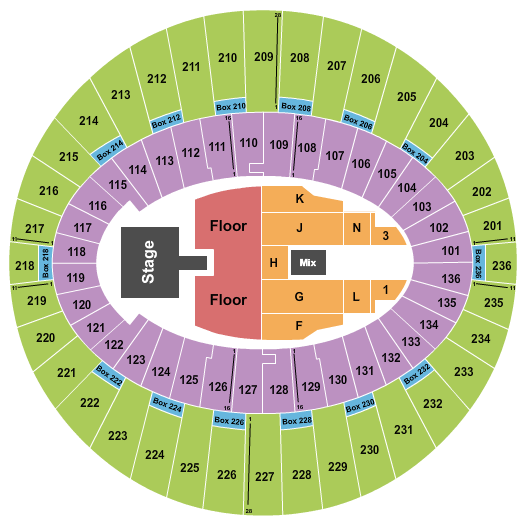 The Kia Forum Papa Roach Seating Chart