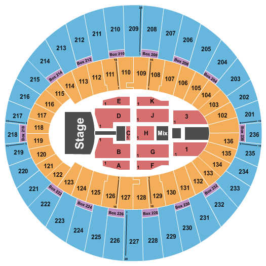 The Kia Forum Queen & Adam Lambert Seating Chart