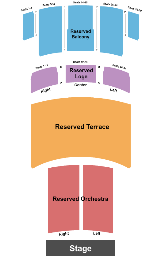The Fox Theatre - Pomona Endstage RSV Seating Chart