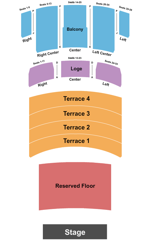 The Fox Theatre - Pomona End Stage Seating Chart