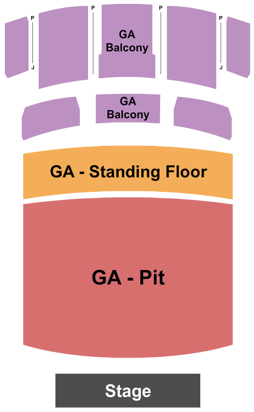 The Fox Theatre - Pomona GA Pit/Floor/Balcony Seating Chart