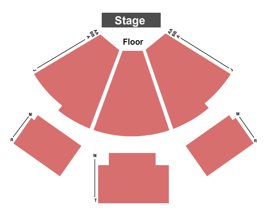 The Georgian Theatre - ON End Stage Seating Chart