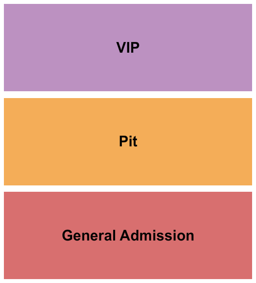 The Granary District GA/Pit/VIP Seating Chart