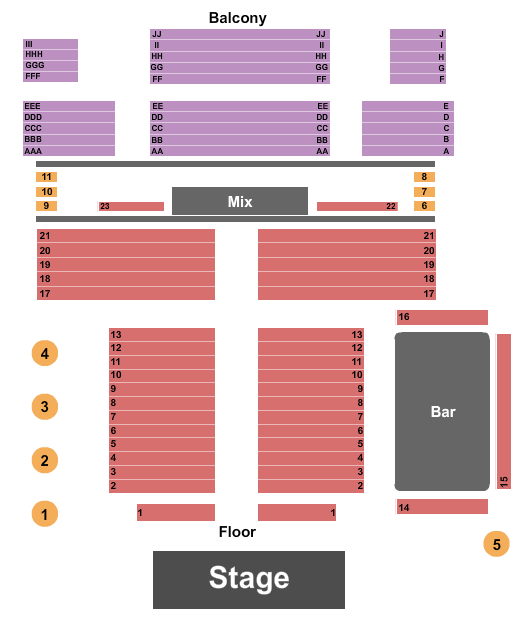 The Grand - Sudbury Endstage Reserved Seating Chart