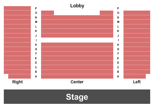 The Grand Theater - ME End Stage Seating Chart
