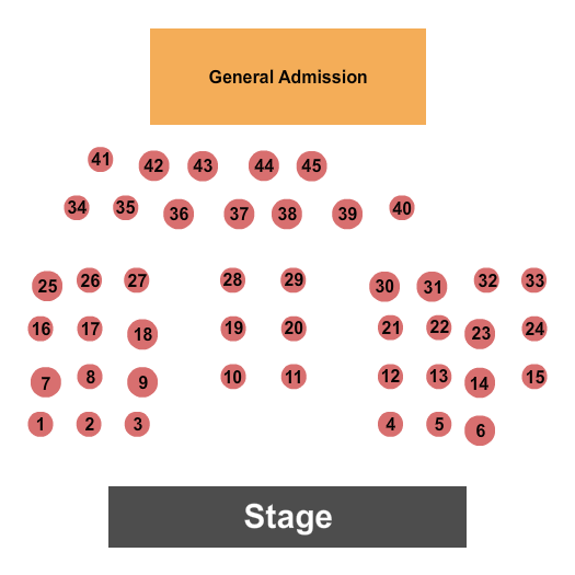 The Grand Theatre - Wausau GA & Tables 2 Seating Chart