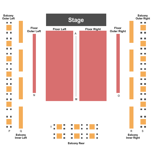 The Great American Music Hall End Stage Seating Chart