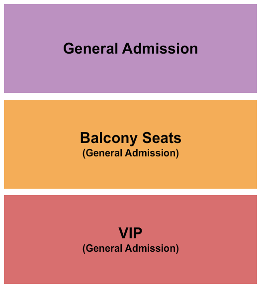 The Great American Music Hall GA/VIP 2 Seating Chart