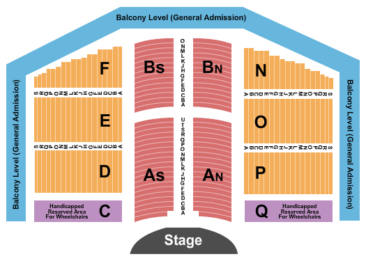 The Great Auditorium End Stage Seating Chart