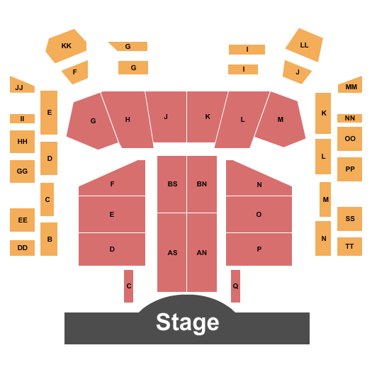 The Great Auditorium Endstage 2 Seating Chart