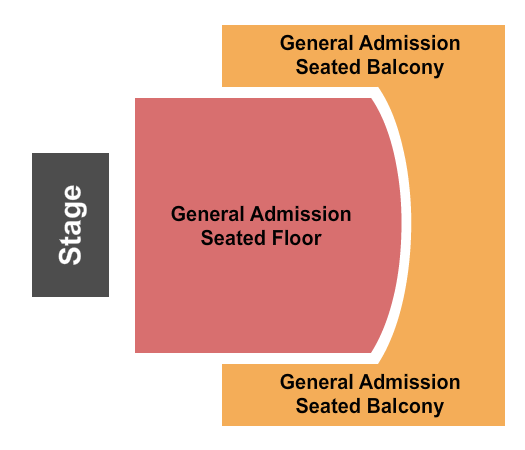 The Great Hall GA Floor - GA Balcony Seating Chart