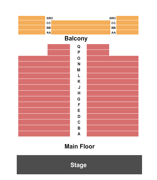 The Greenwich Odeum Endstage Balcony Seating Chart