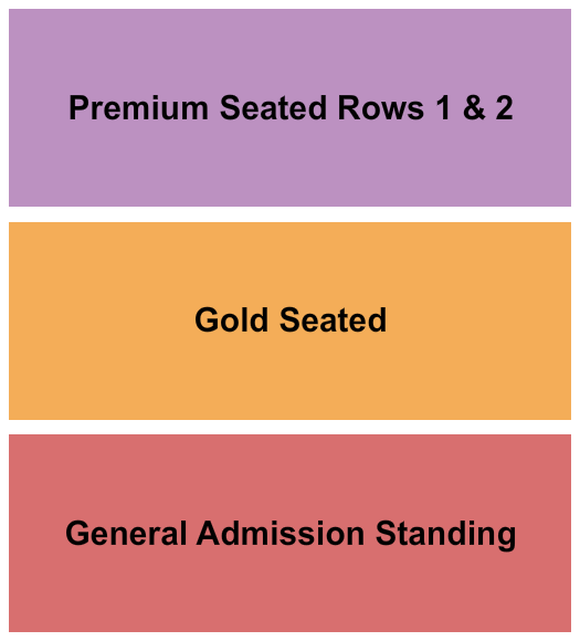 The Groove Music Hall - Dominion Raceway & Entertainment GA/Gold Seated/Premium Seating Chart