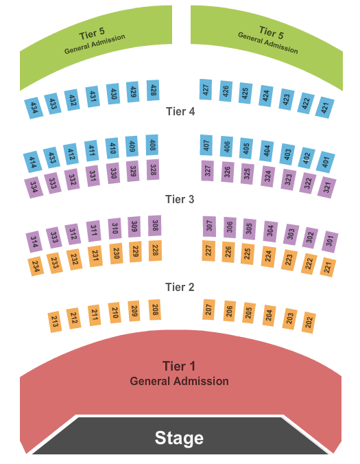 City National Grove of Anaheim Chart G Seating Chart