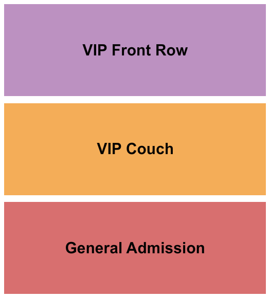 The HaHa Cafe Comedy Club GA/VIP/Couch Seating Chart