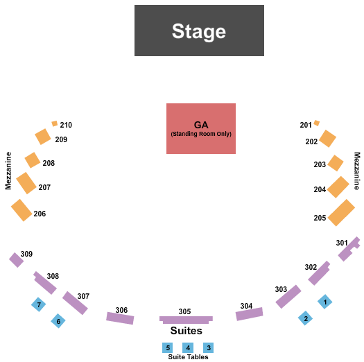The Hall at Maryland Live O.A.R. Seating Chart