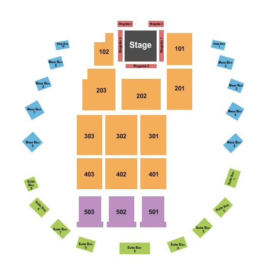 The Hall at Maryland Live Boxing 2 Seating Chart