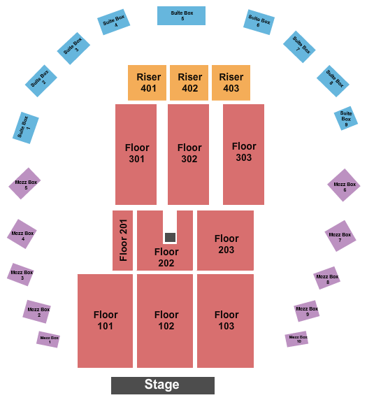 The Hall at Maryland Live Endstage 5 Seating Chart