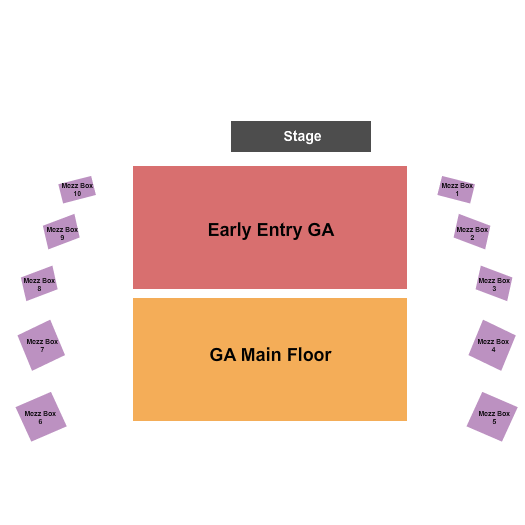 The Hall at Maryland Live GA/Boxes Seating Chart