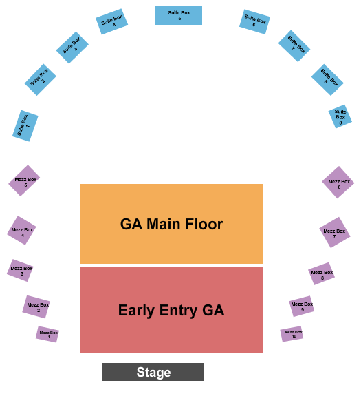 The Hall at Maryland Live GA/Boxes/Suite Seating Chart