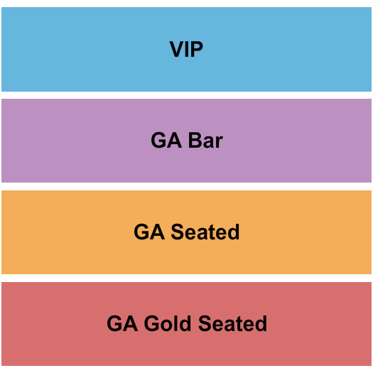 The Hamilton GA Seated/Bar/Gold & VIP Seating Chart