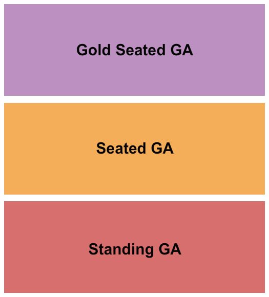 The Hamilton Gold Seated/Seated/Standing Seating Chart
