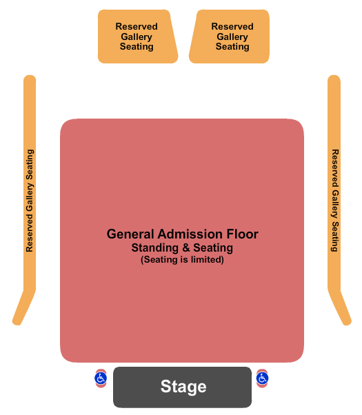 The Heights GA Floor - Resv Gallery Seating Chart