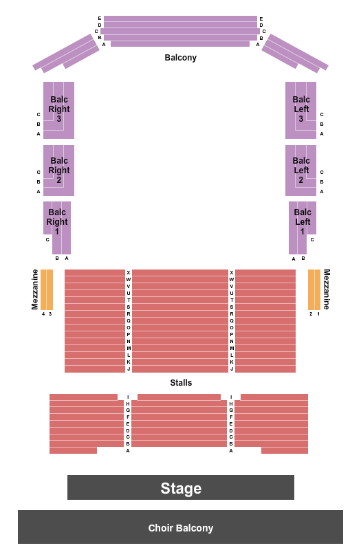 Find your seats with this The Helix Seating Chart