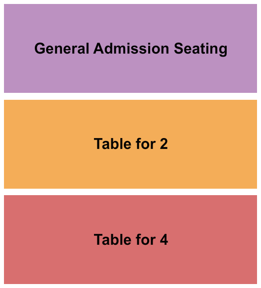 The Howlin Wolf seating chart with row numbers
