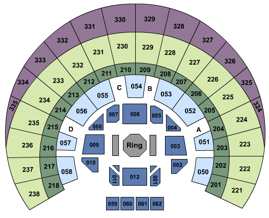 OVO Hydro UFC Seating Chart