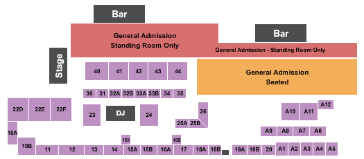 The INKwell Harbor Club Rooftop Endstage Seating Chart