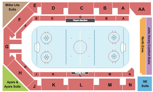 The Ice Box - NE Hockey Seating Chart