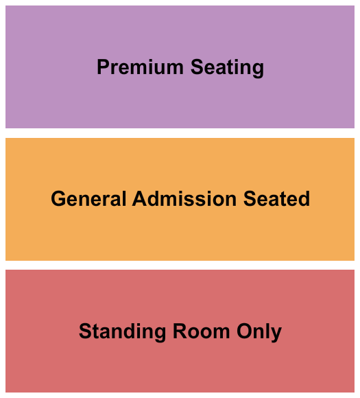The Independent SRO/GA Seated/Premium Seating Chart