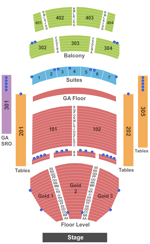 Hard Rock The Joint Seating Chart