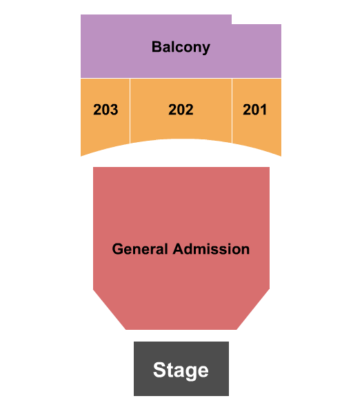 The Joy Theater Endstage GA Upper Balcony Seating Chart