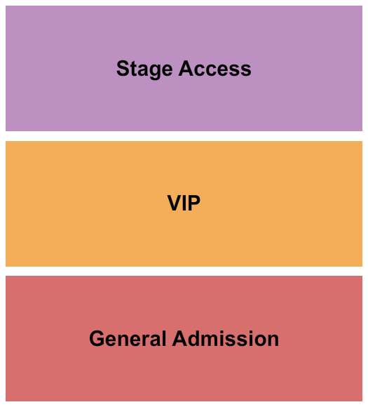 The Junkyard GA/VIP/Stage Seating Chart
