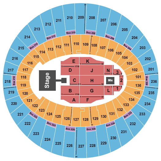 The Kia Forum Brandy Seating Chart