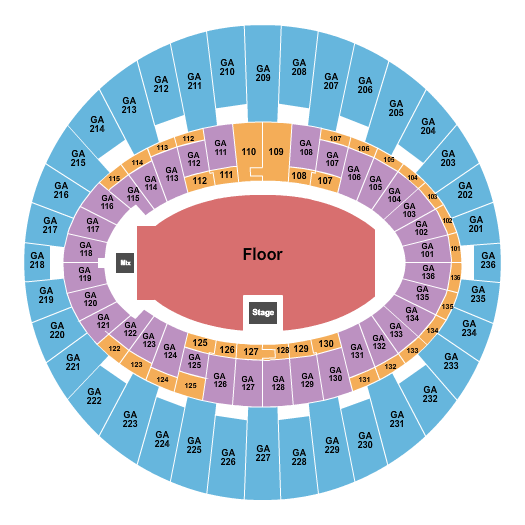 The Kia Forum Four Tet Seating Chart