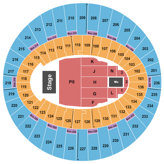 Slayer The Kia Forum Seating Chart